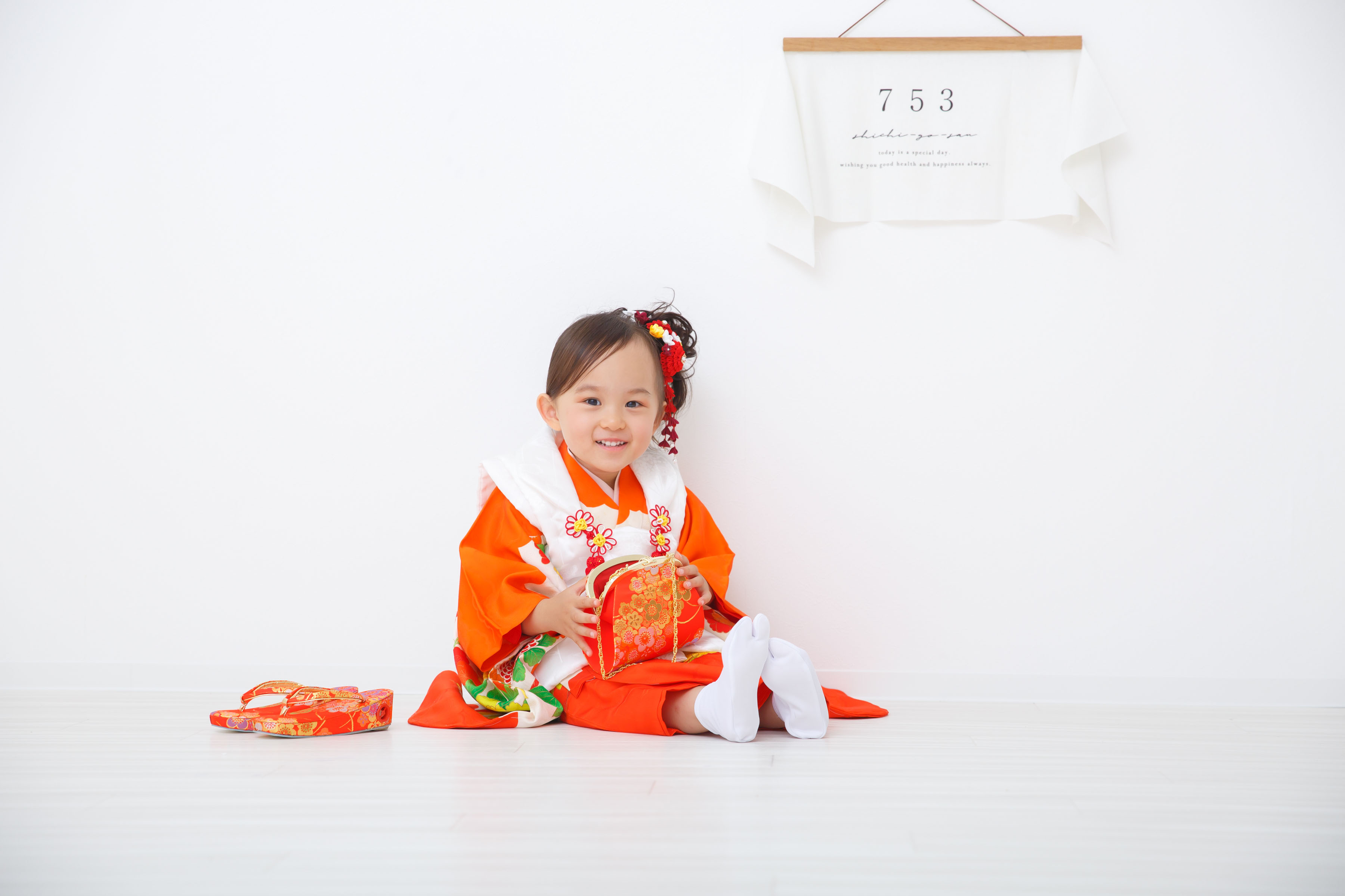 スタジオ撮影の写真